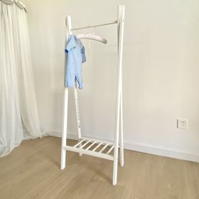 Children's Solid Wood Hangers Household Drying Racks Floor-to-ceiling