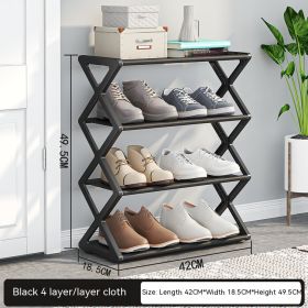 X-type Shoe Rack Simple Assembly Steel Tube Student Dormitory Multi-functional Storage Rack