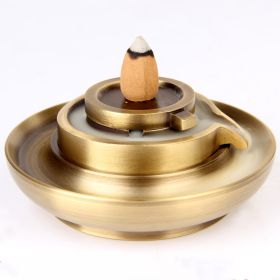 Copper Stone Grinding Backflow Incense Burner Ornament